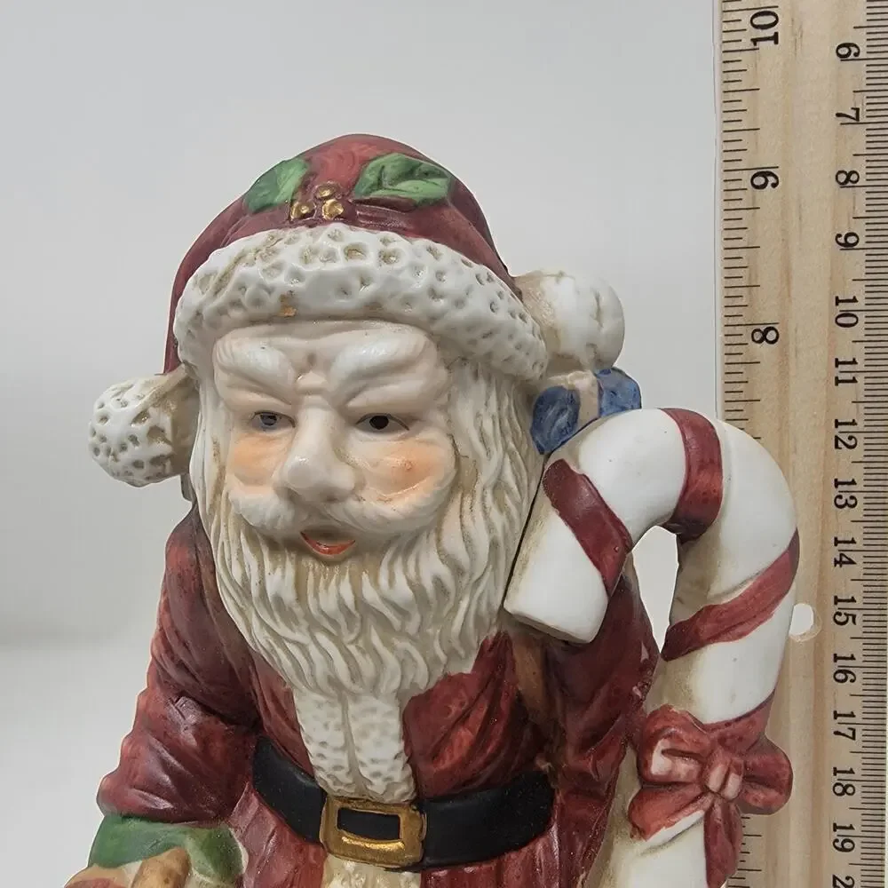Musical Santa Clause Music Box Father Vintage Christmas Decorations